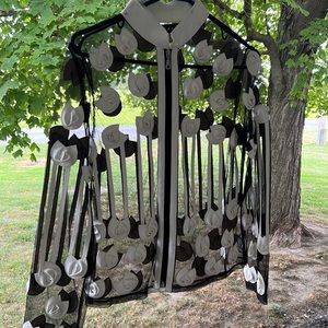 Sheer long sleeve jacket